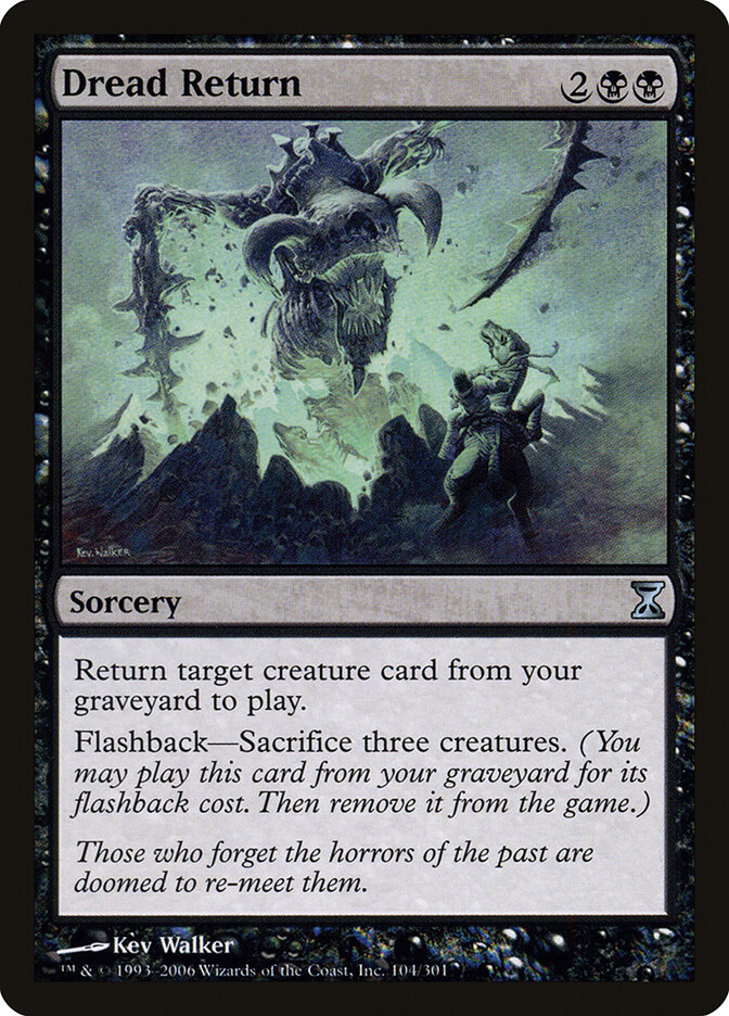Dread Return card front