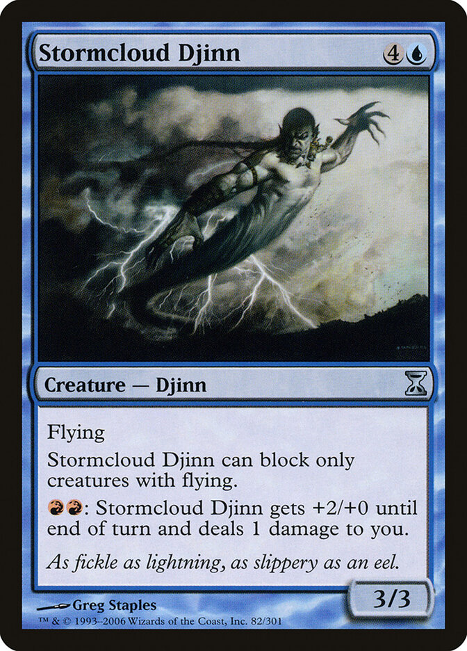 Stormcloud Djinn card front