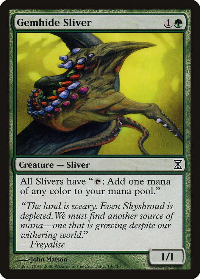 Gemhide Sliver card front