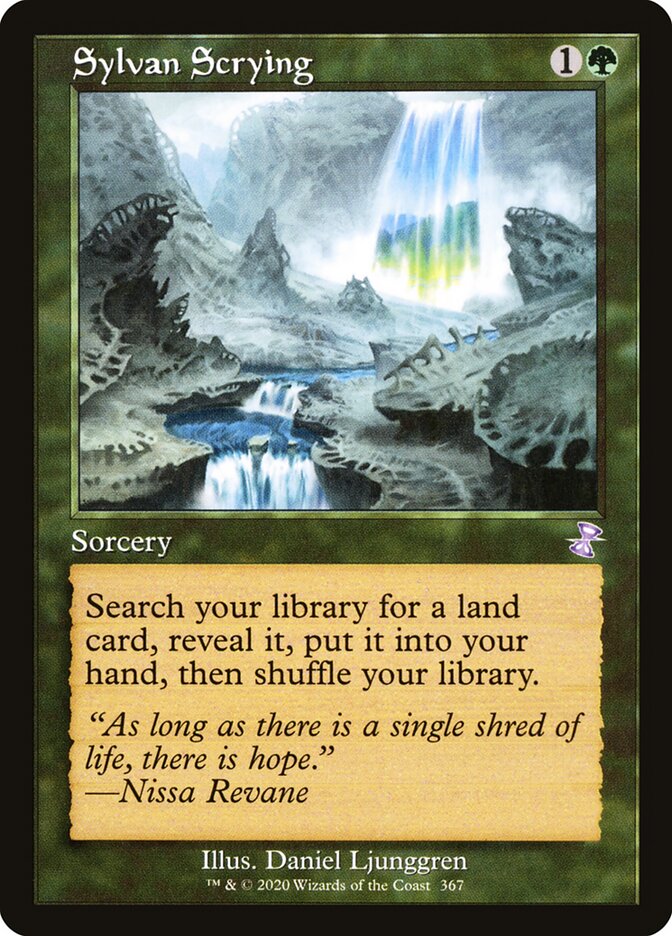 Sylvan Scrying card front