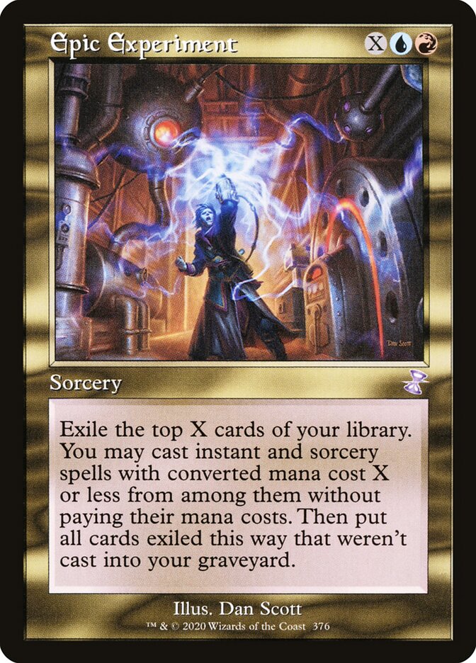 Epic Experiment card front