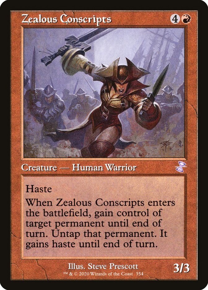 Zealous Conscripts card front