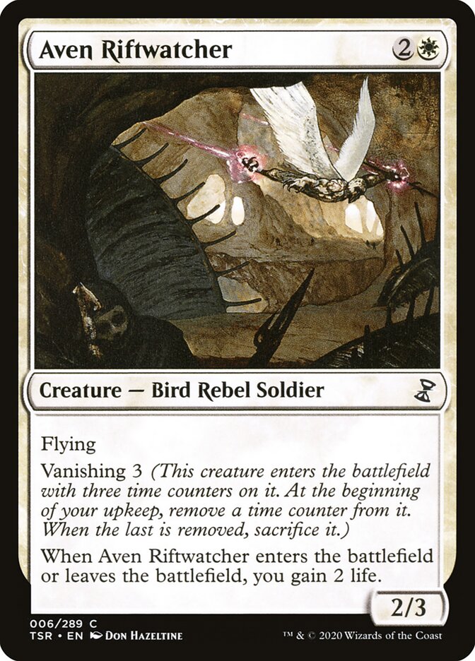 Aven Riftwatcher card front
