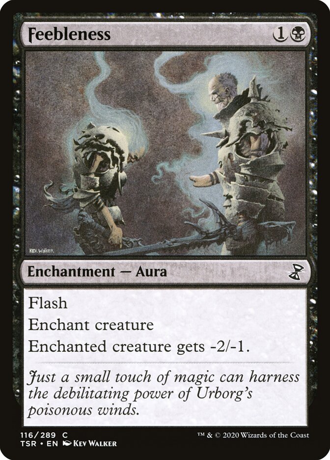 Feebleness card front