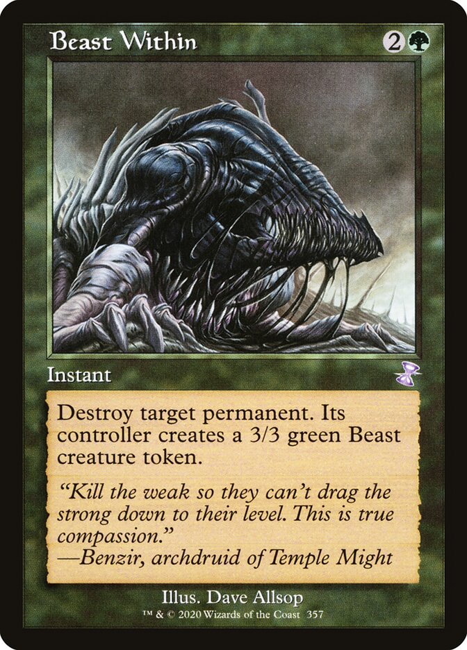 Beast Within card front