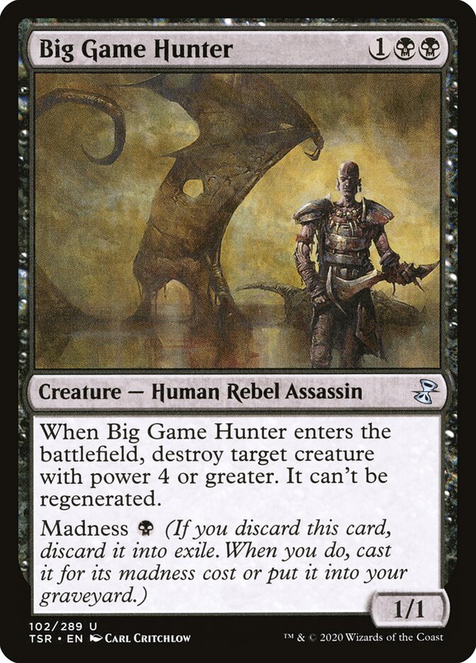 Big Game Hunter card front