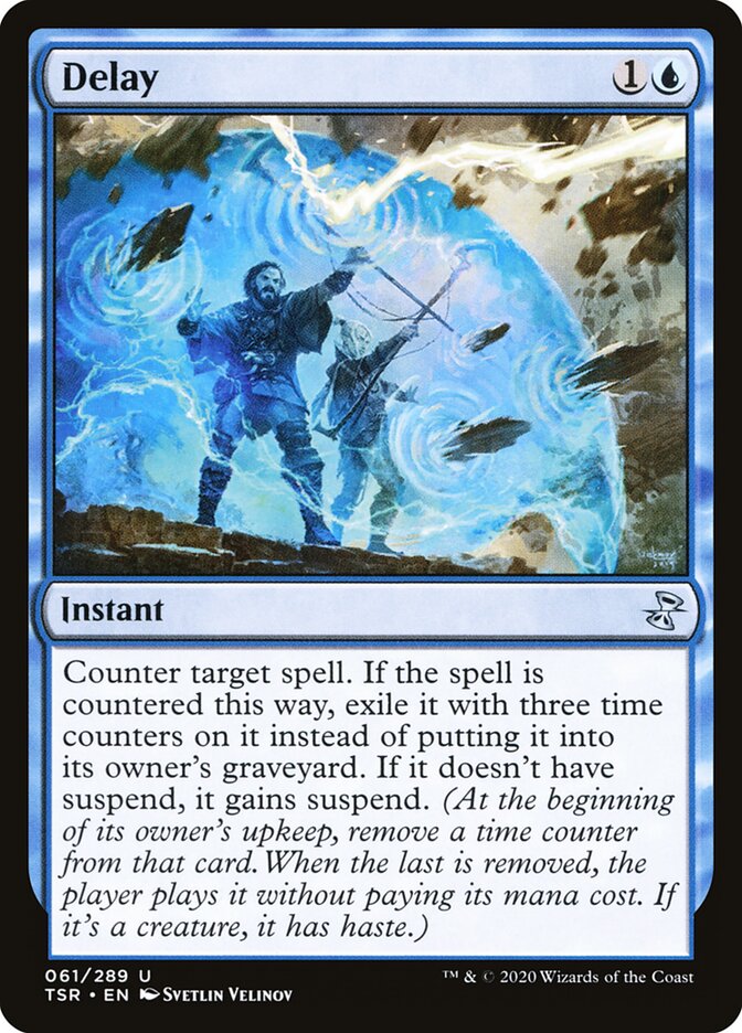 Delay card front