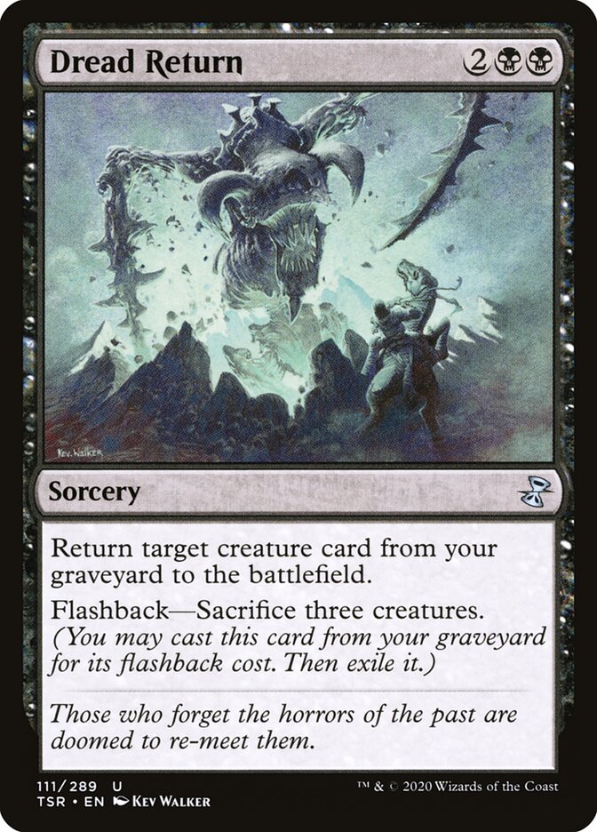 Dread Return card front