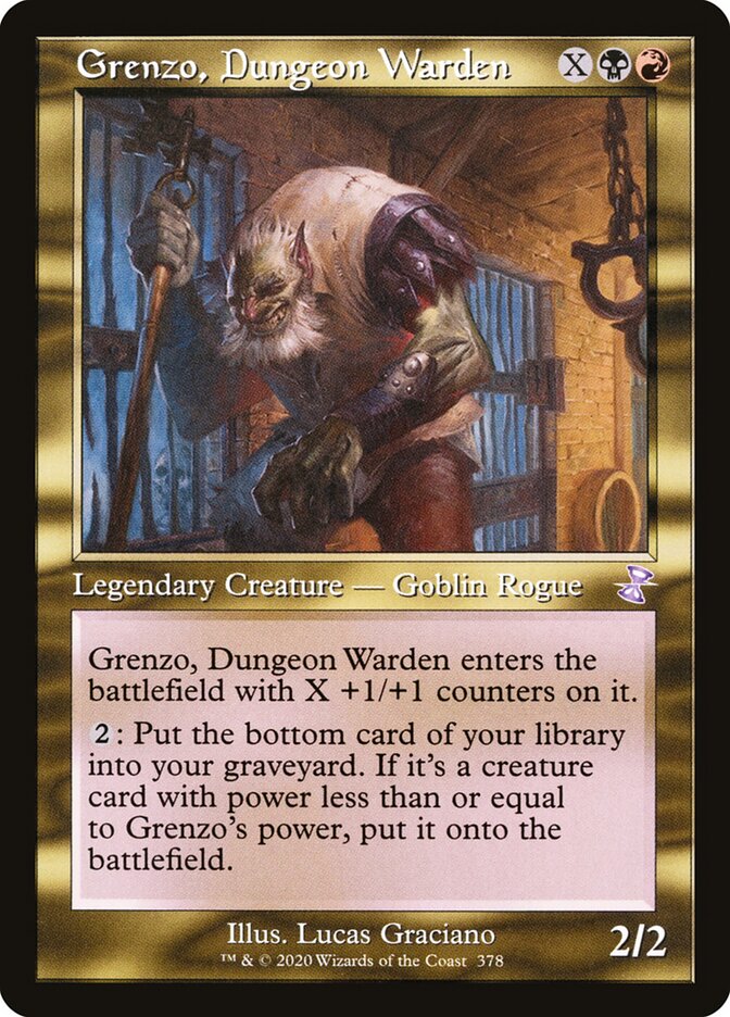 Grenzo, Dungeon Warden card front