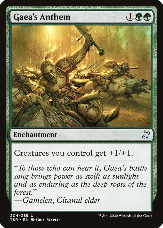 Gaea's Anthem card front