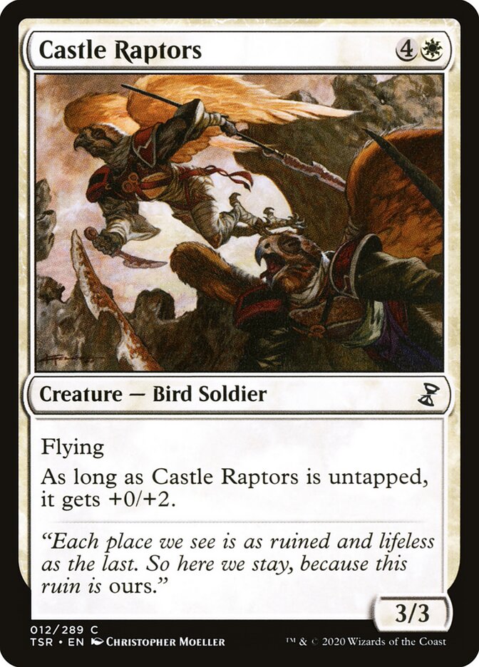 Castle Raptors card front