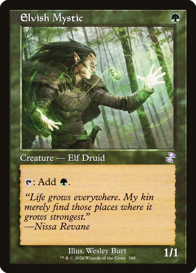 Elvish Mystic card front