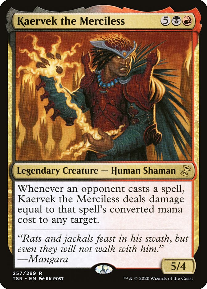 Kaervek the Merciless card front