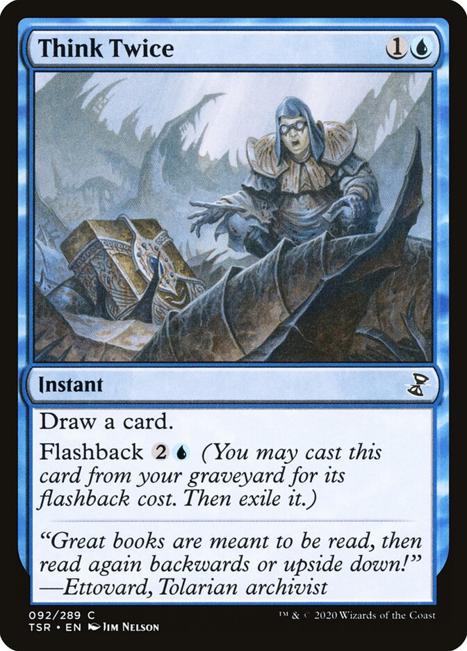 Think Twice card front