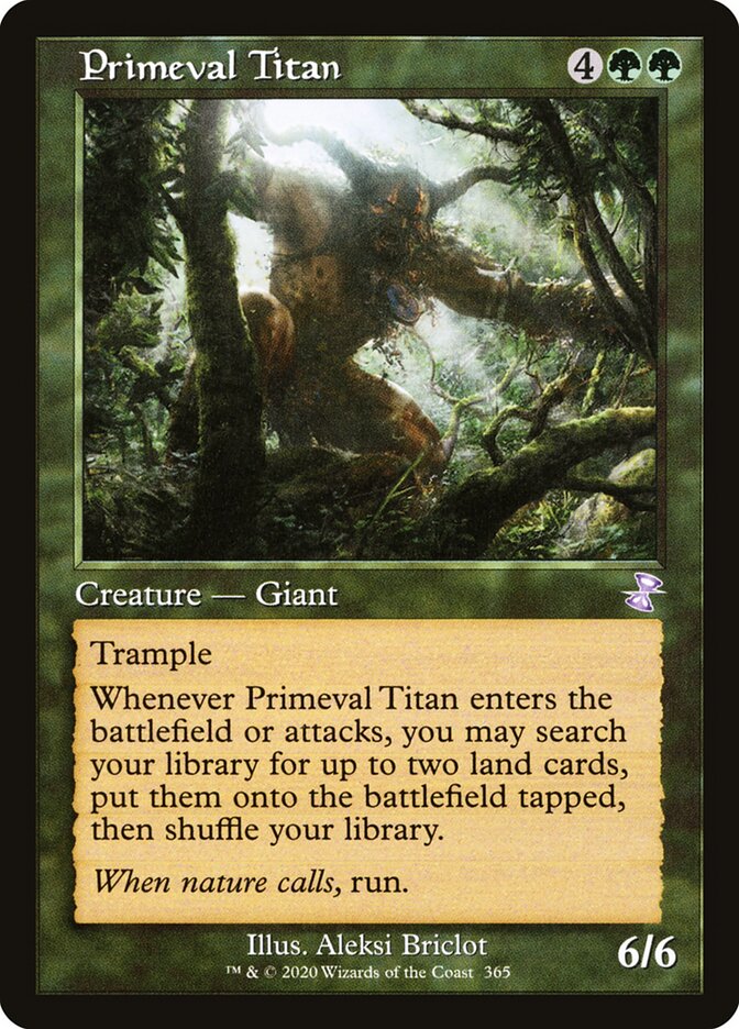 Primeval Titan card front