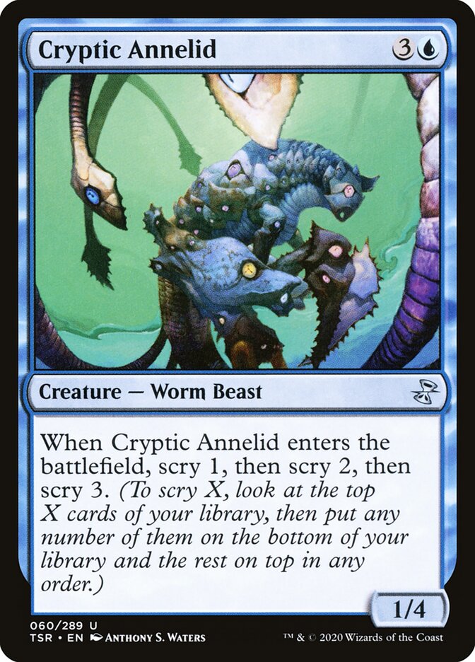 Cryptic Annelid card front