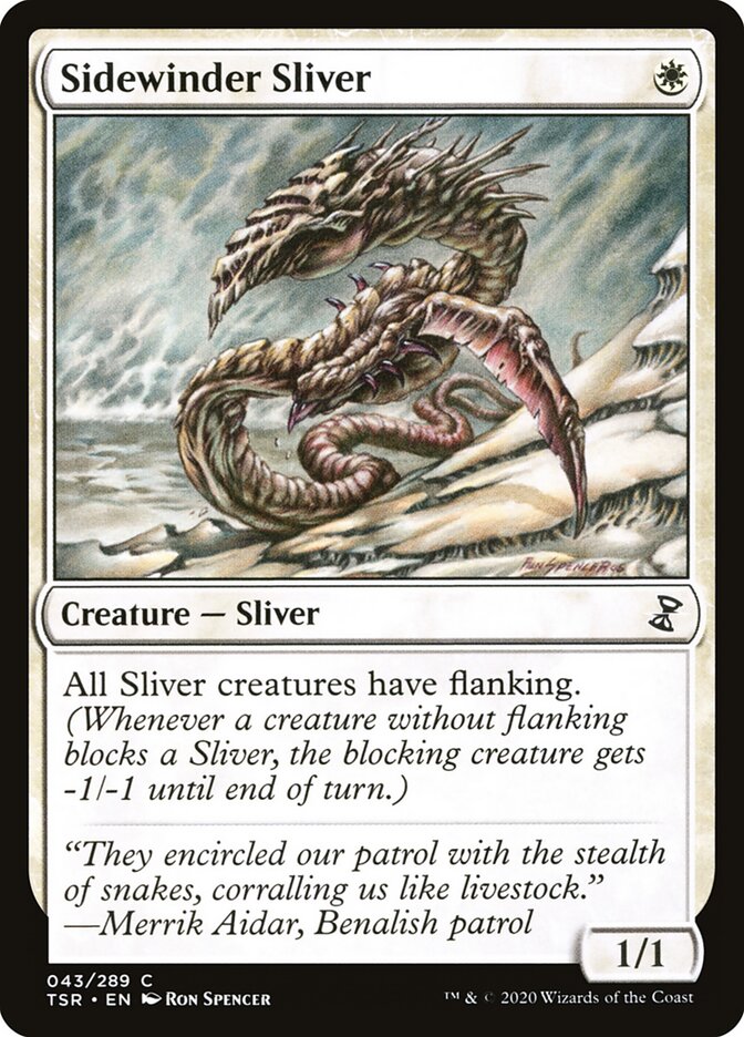 Sidewinder Sliver card front