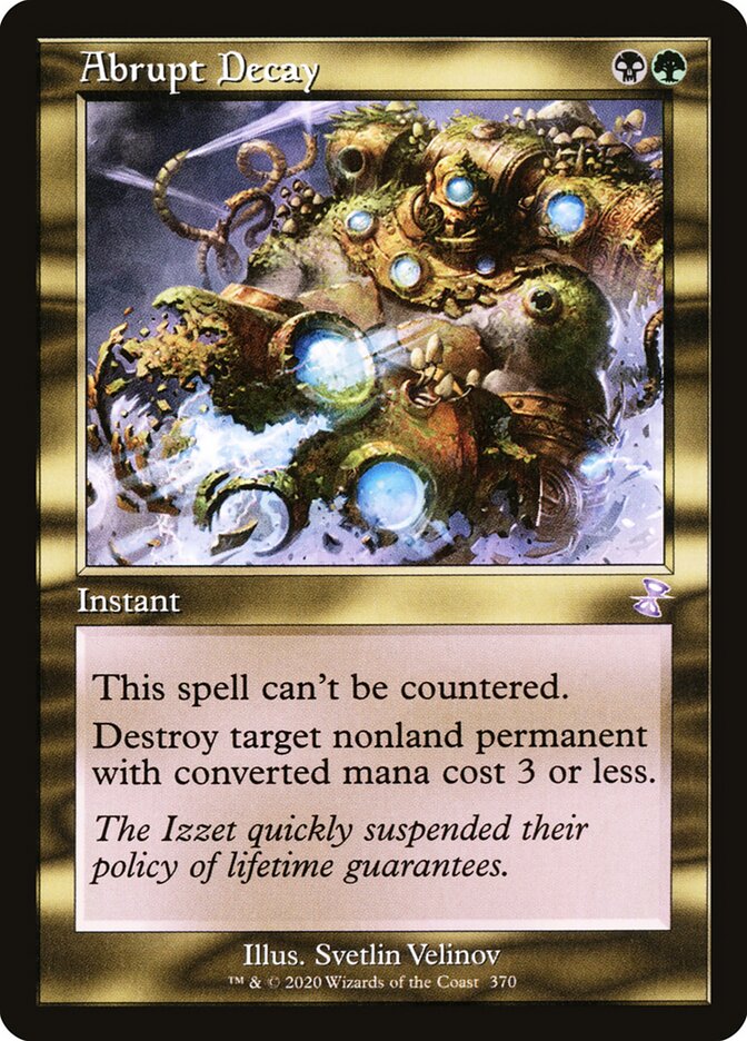 Abrupt Decay card front