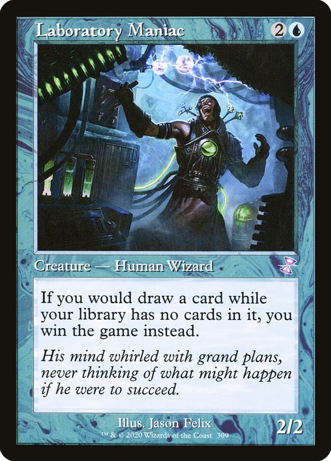 Laboratory Maniac card front