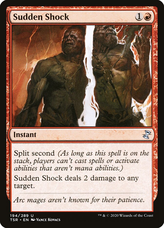 Sudden Shock card front