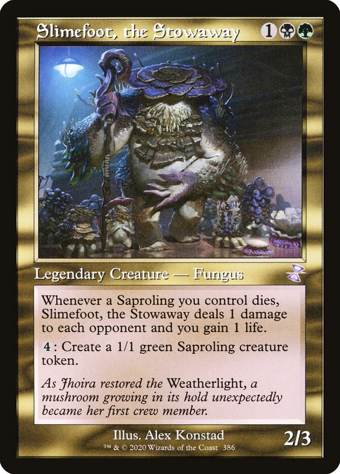 Slimefoot, the Stowaway card front