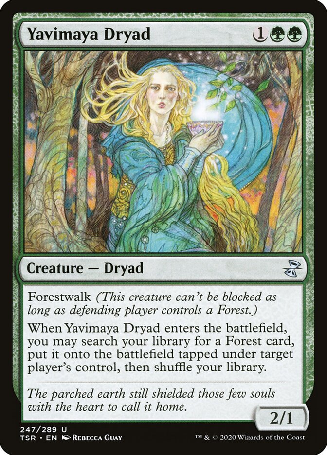 Yavimaya Dryad card front