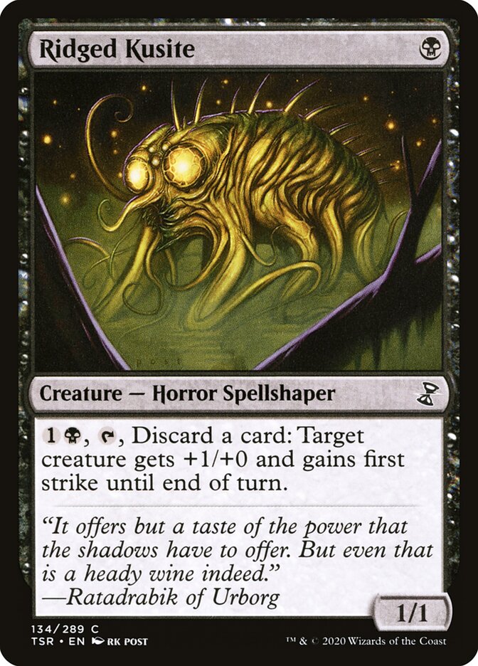 Ridged Kusite card front