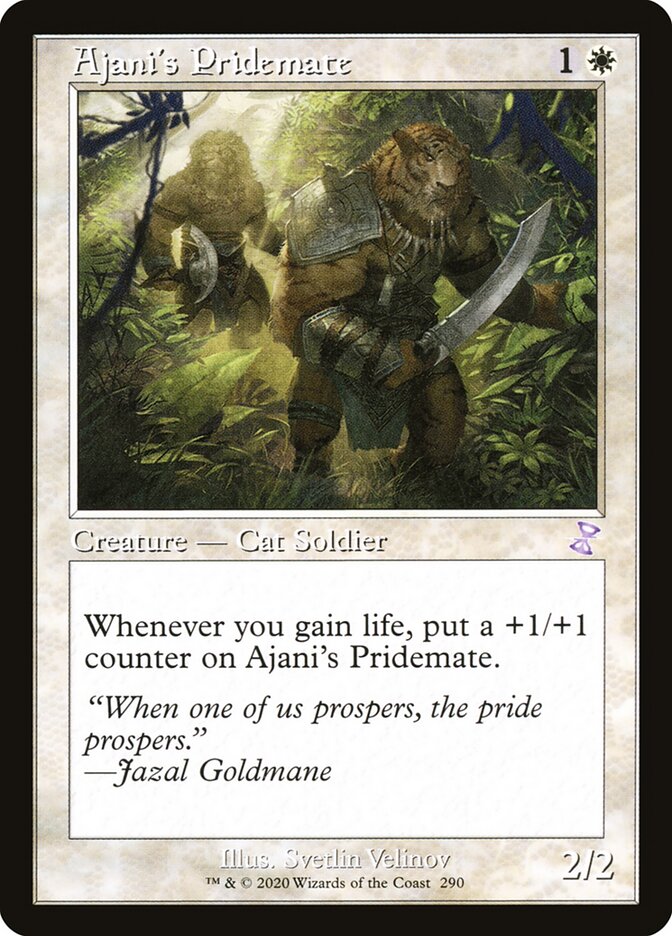 Ajani's Pridemate card front