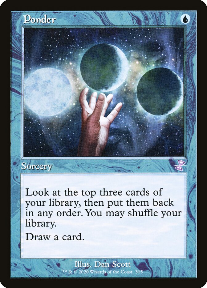 Ponder card front