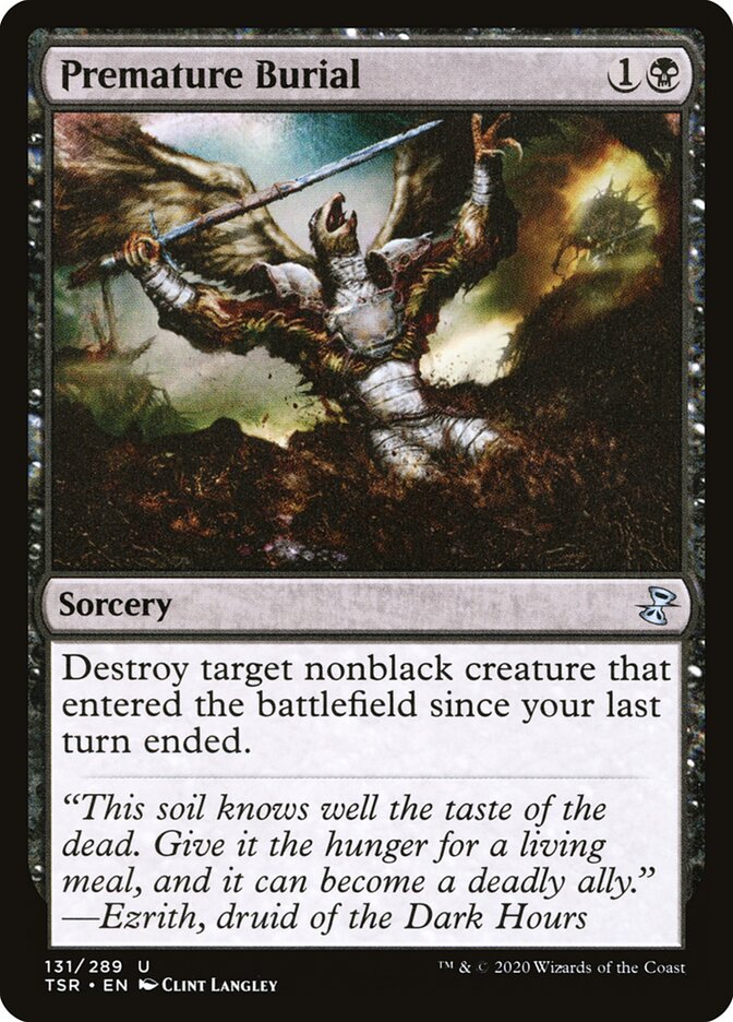 Premature Burial card front