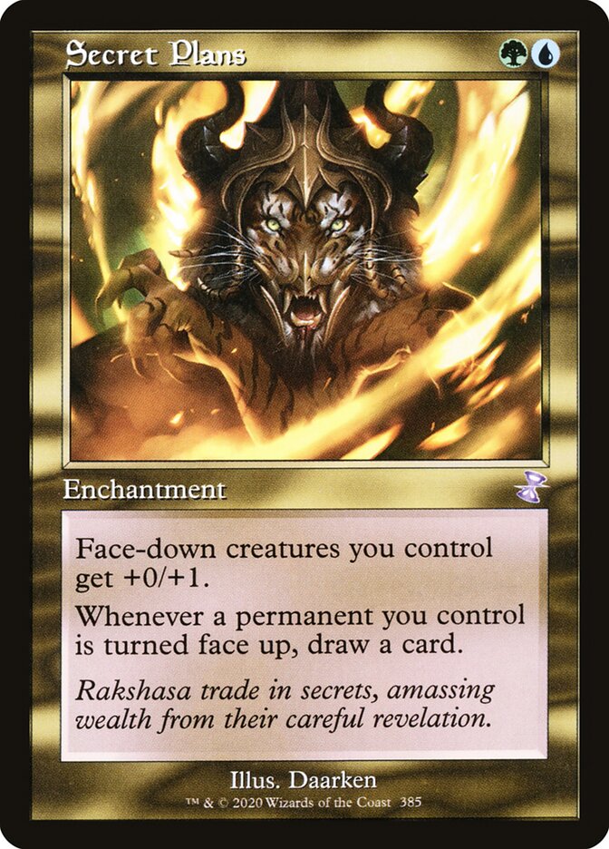 Secret Plans card front
