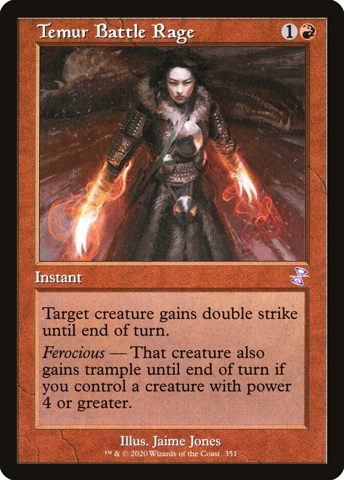 Temur Battle Rage card front