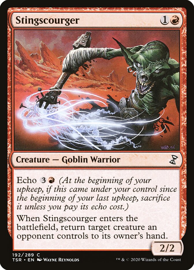 Stingscourger card front