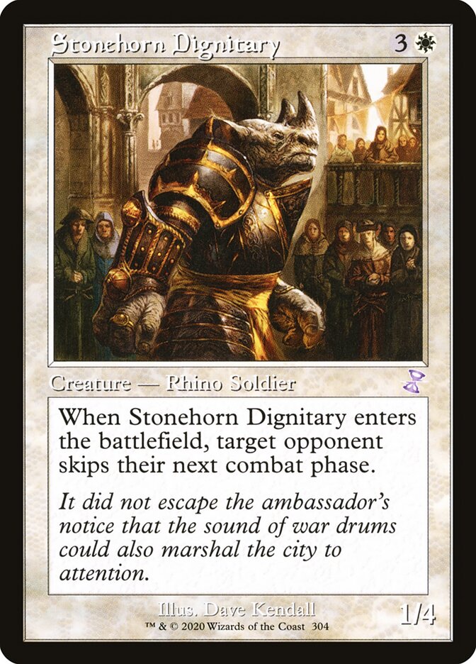 Stonehorn Dignitary card front