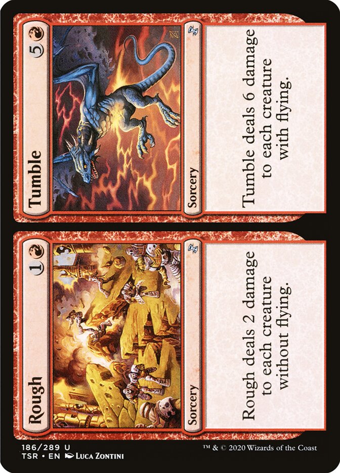 Rough card front