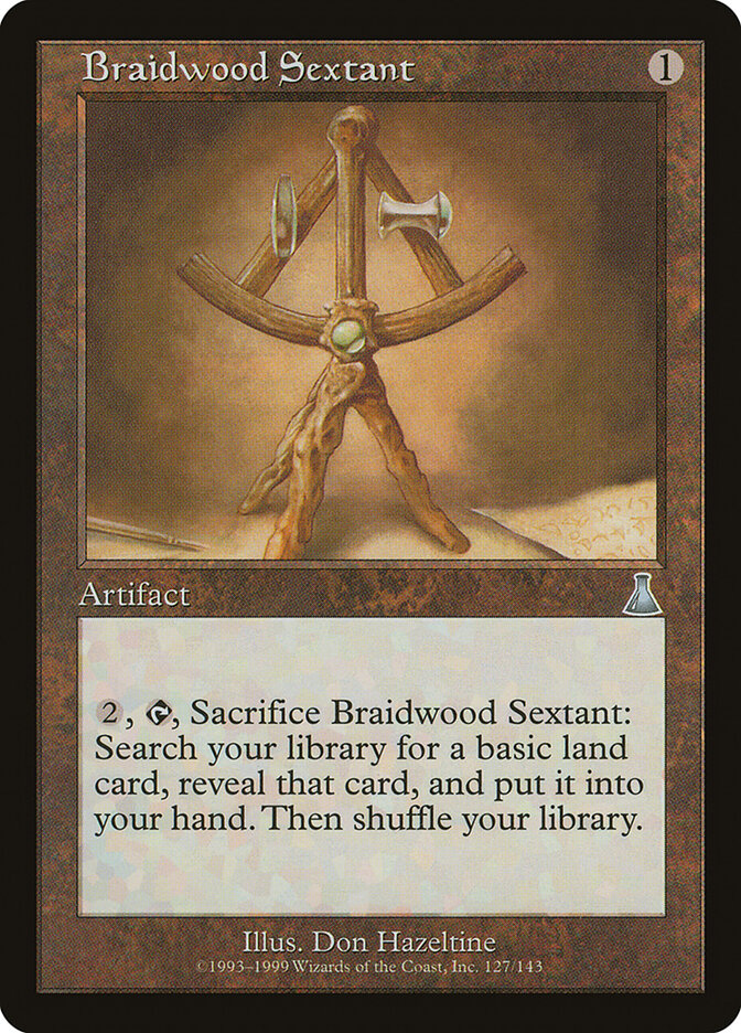 Braidwood Sextant card front