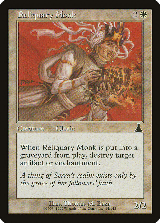 Reliquary Monk card front