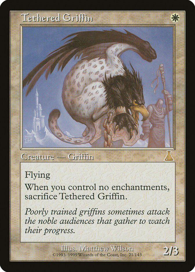 Tethered Griffin card front