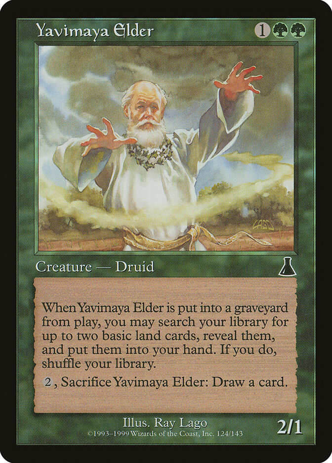 Yavimaya Elder card front
