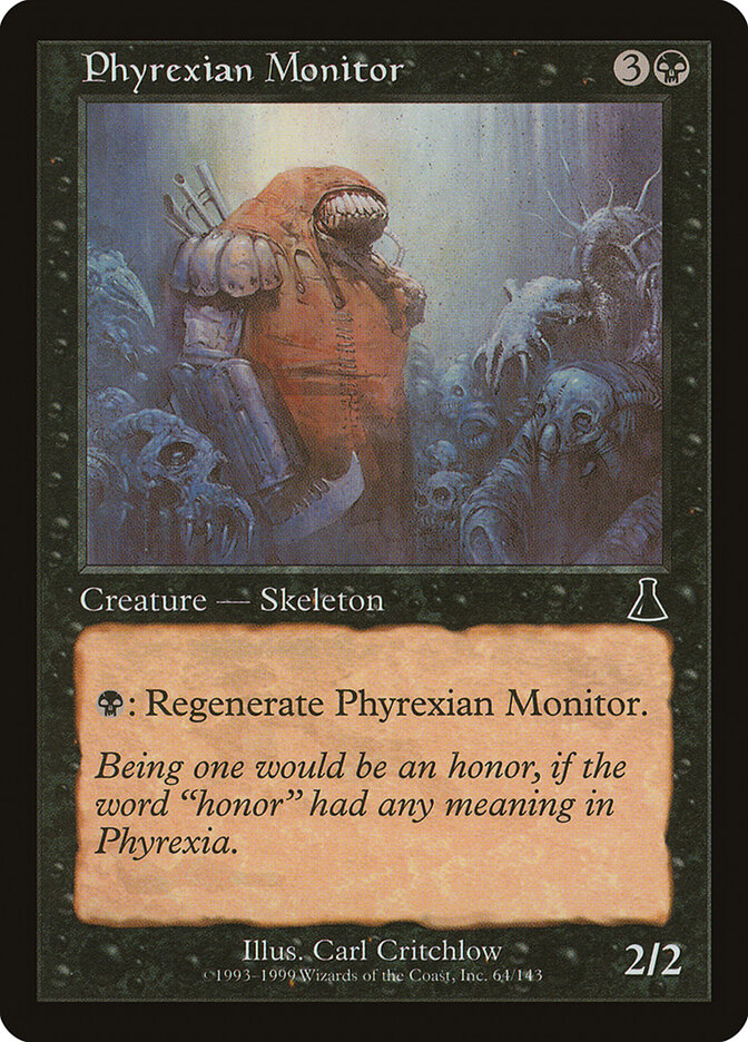 Phyrexian Monitor card front