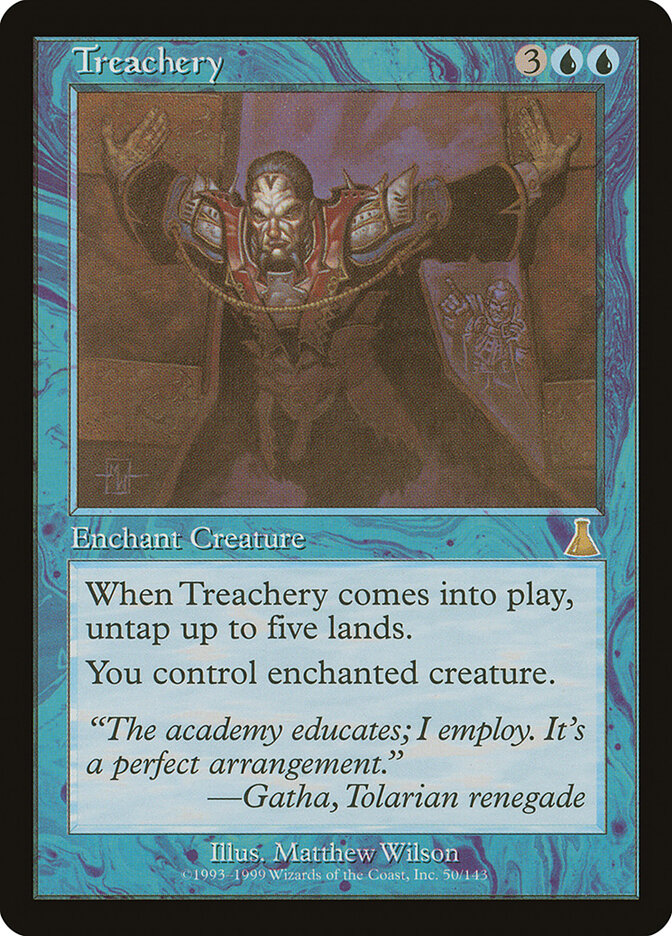 Treachery card front