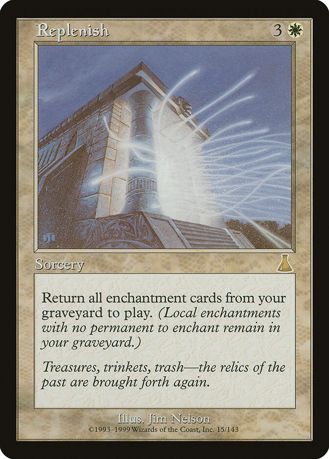Replenish card front