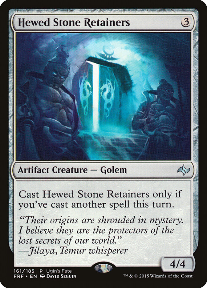 Hewed Stone Retainers card front