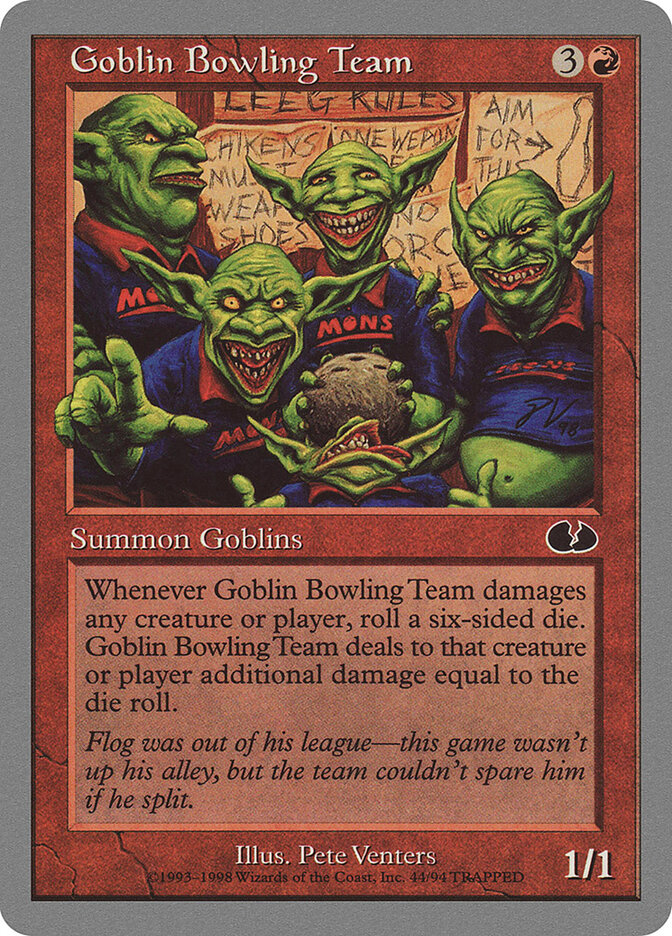 Goblin Bowling Team card front