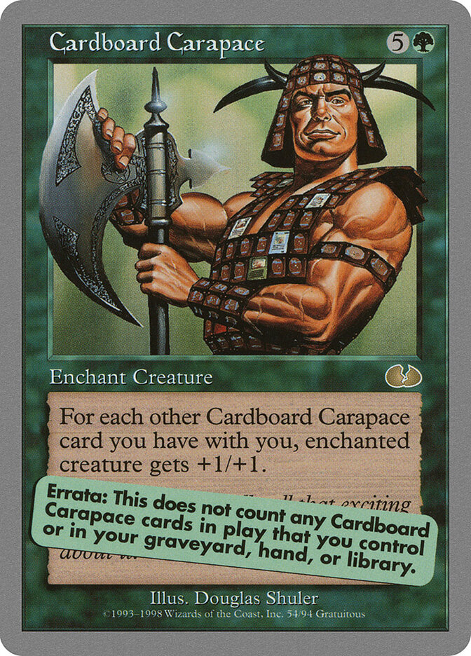 Cardboard Carapace card front