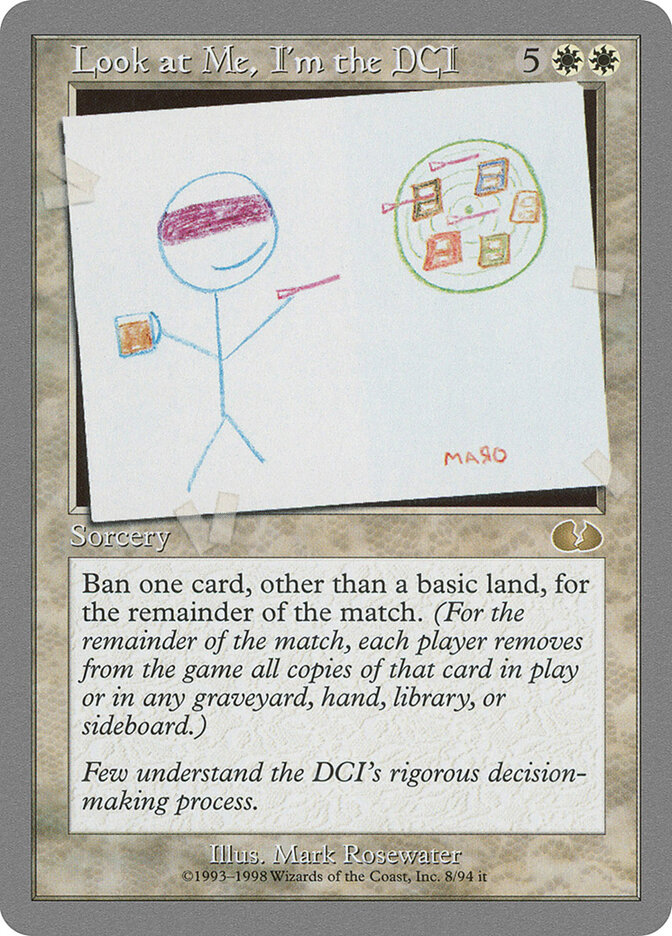 Look at Me, I'm the DCI card front