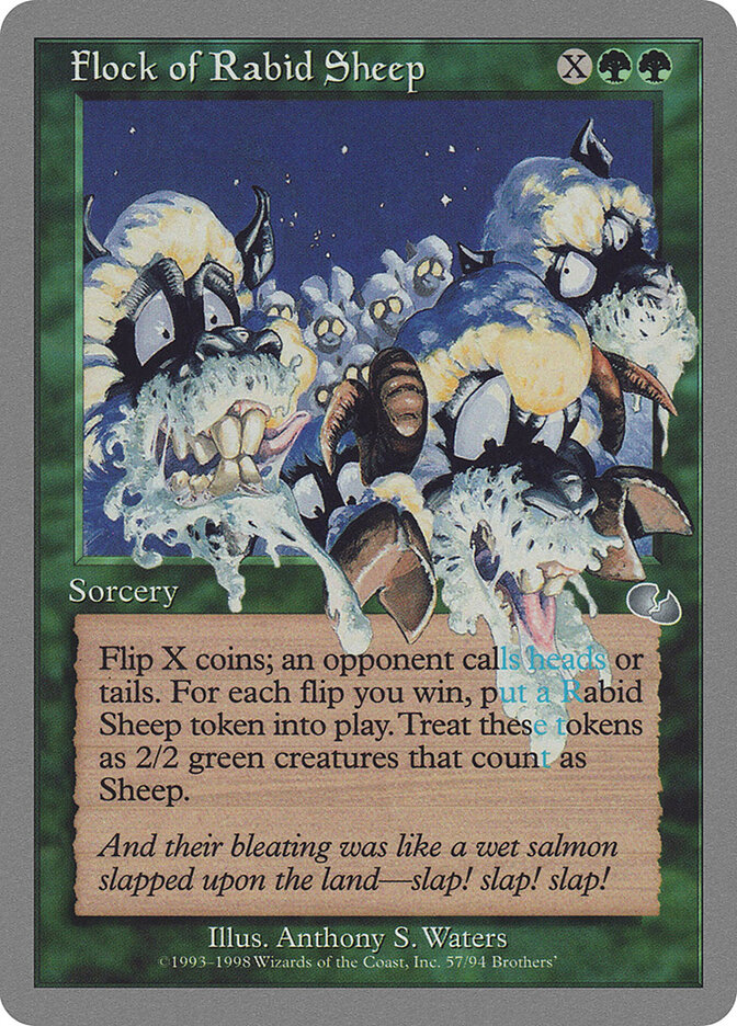 Flock of Rabid Sheep card front