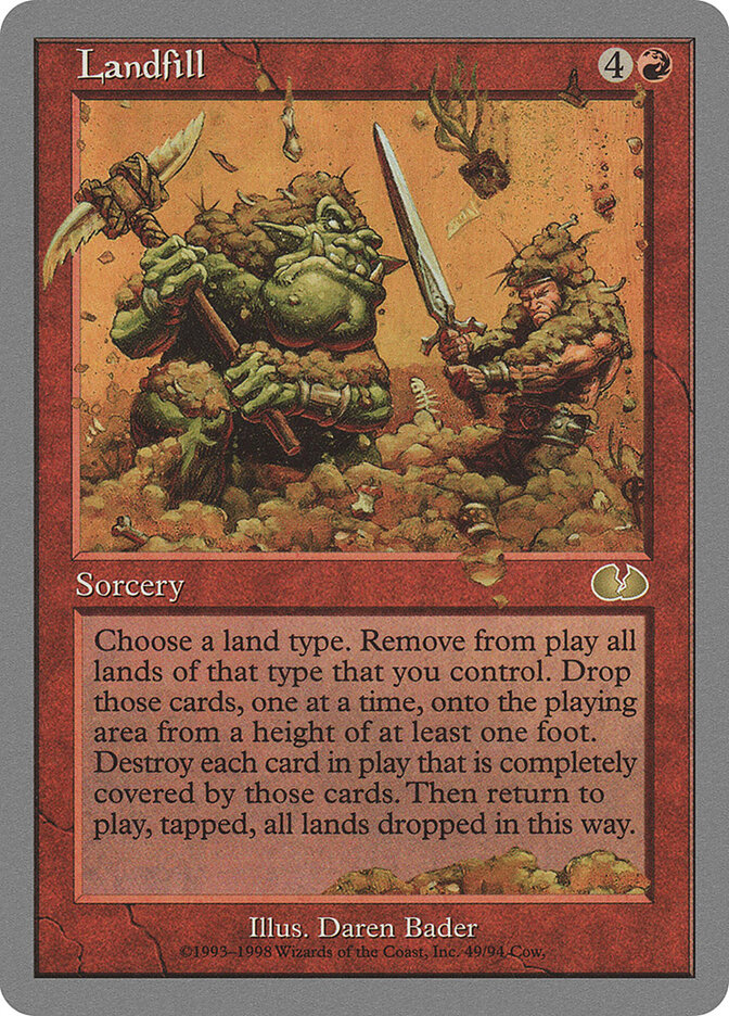 Landfill card front
