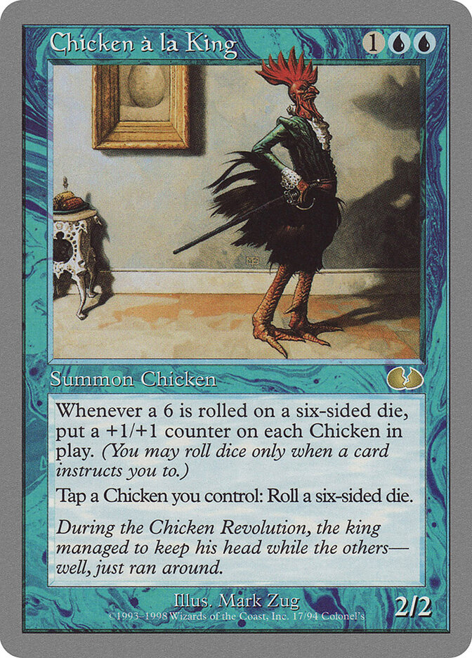 Chicken à la King card front