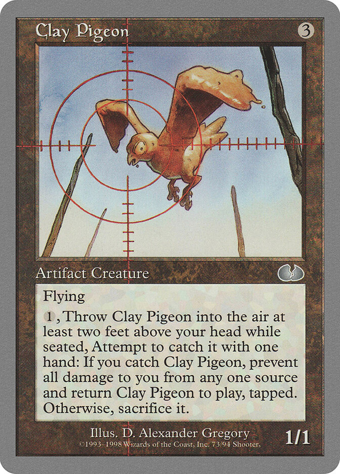 Clay Pigeon card front
